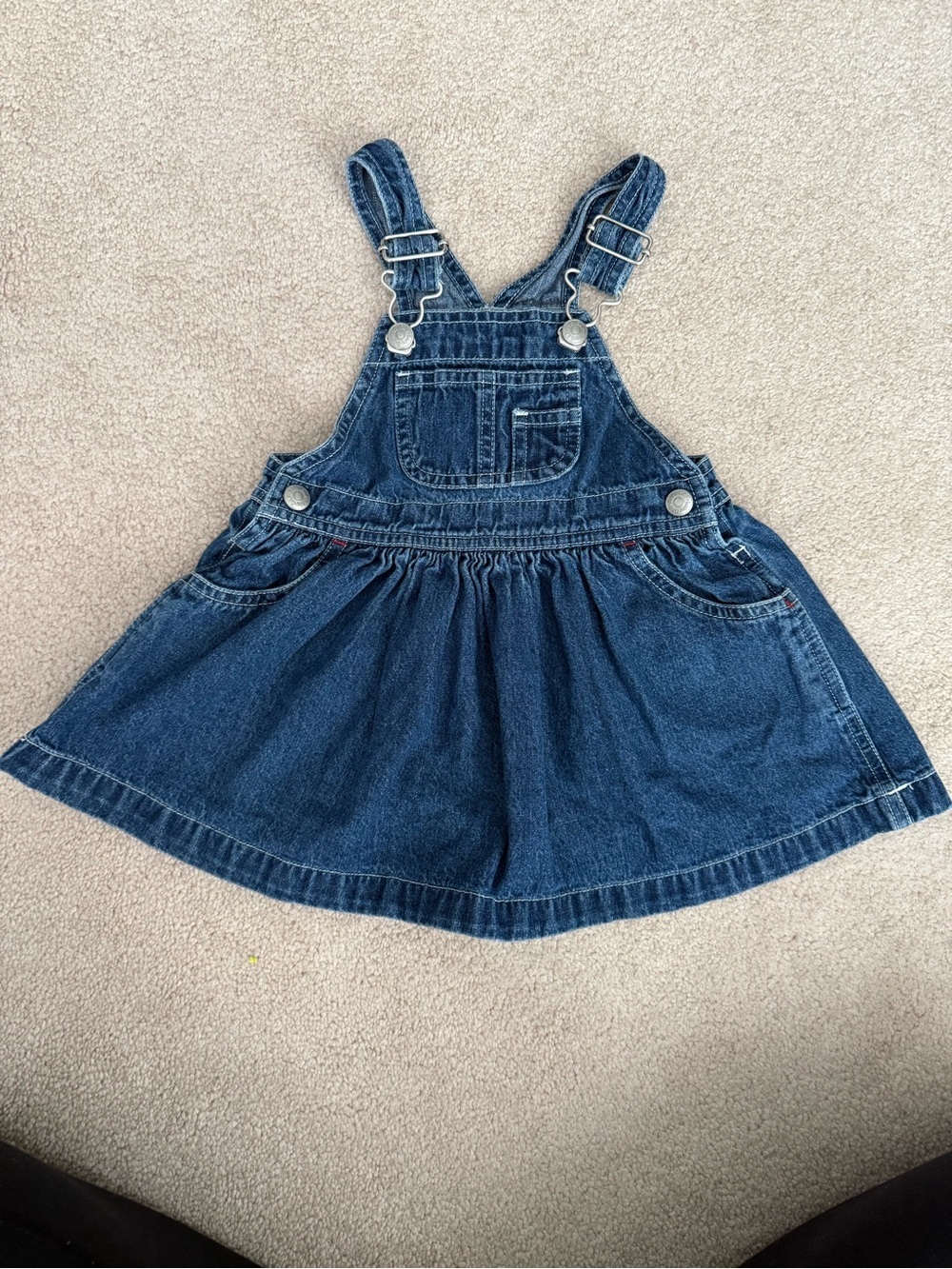 Baby gap Vintage Classic Denim blue Overall Skirt- size 6-12 months